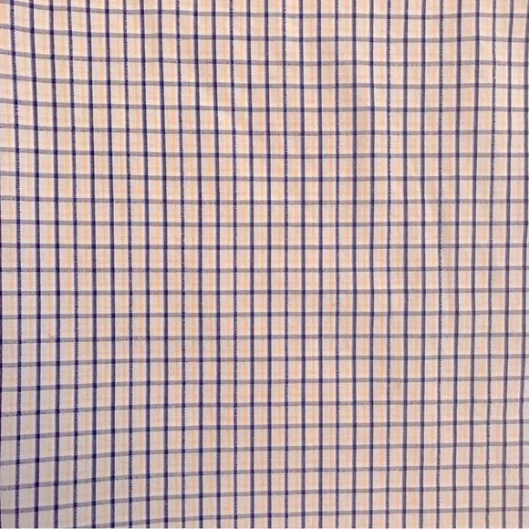 Nautica Mens Short Sleeve Camp Shirt Size XXL Blue Yellow Checker Stripe Cotton - Picture 8 of 8